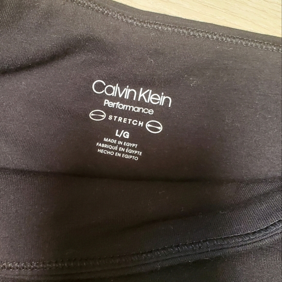 Calvin Klein Performance High Waste Bike Shorts NWT Color Black Size L - Picture 4 of 5